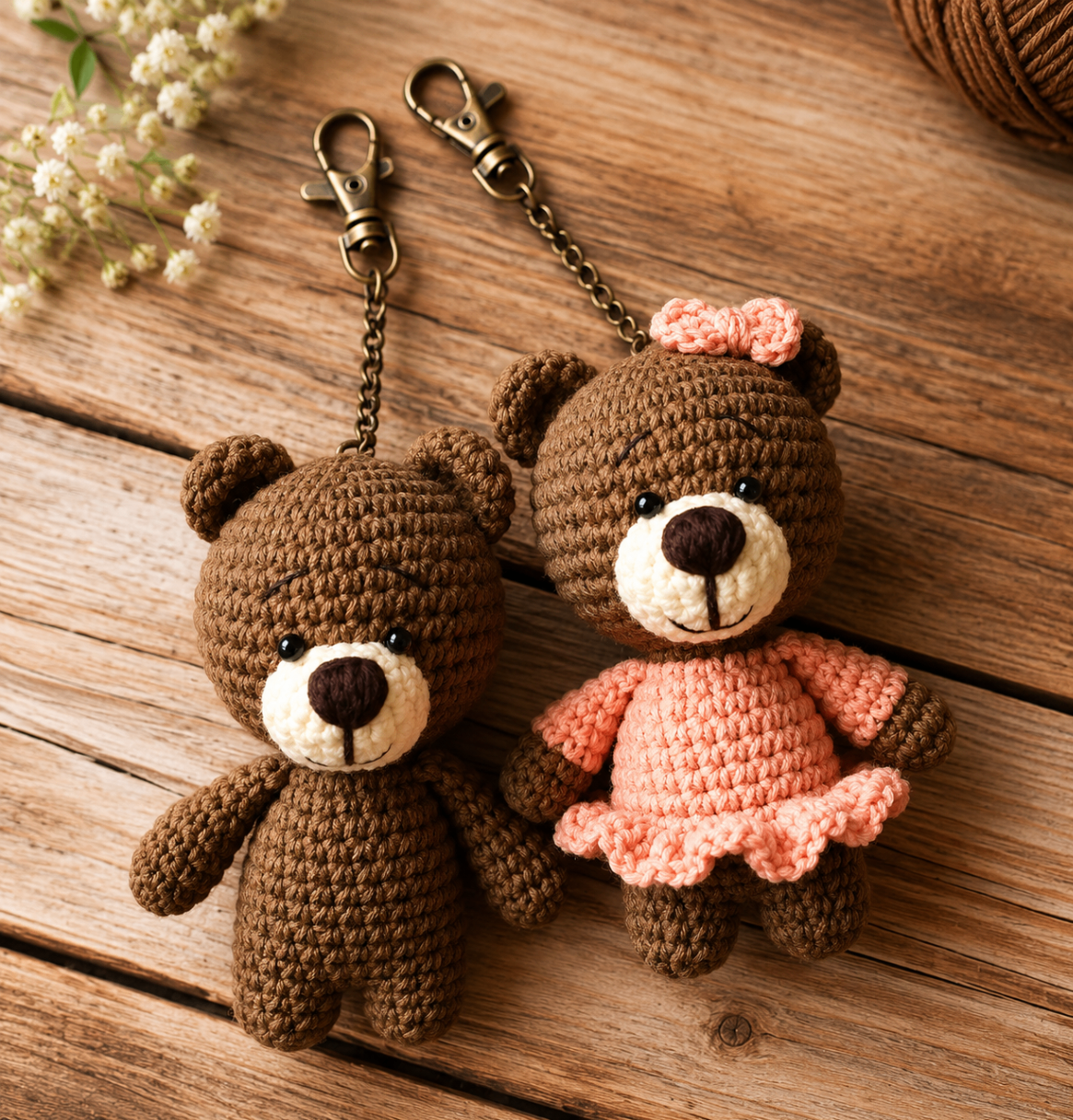 Chaveiro amigurumi modelo 8